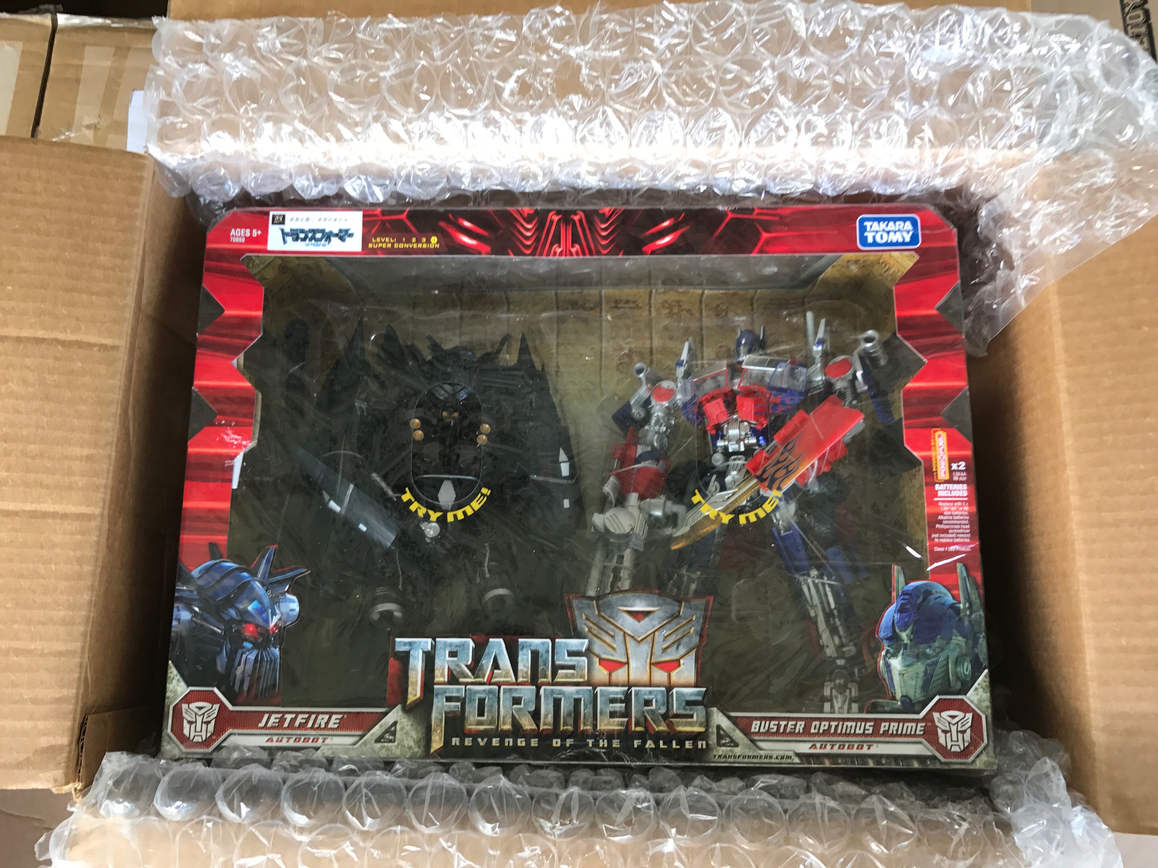 transformers revenge of the fallen optimus prime and jetfire combined toy